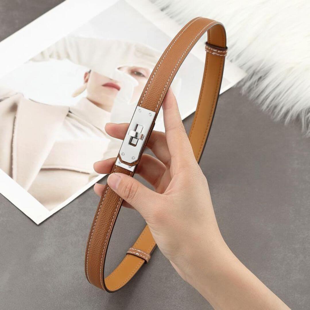 Selena Slim Leather Belt
