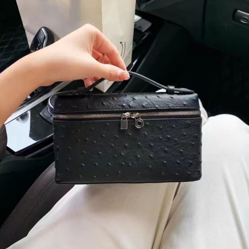 Lora Ostrich Handbag