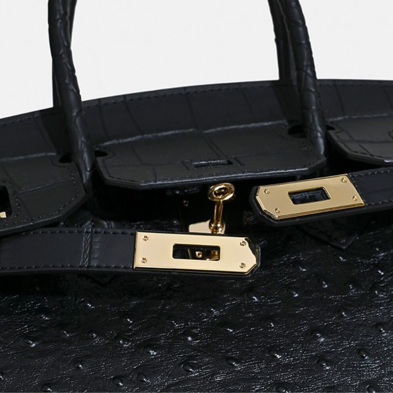 Ava Ostrich Style Handbag
