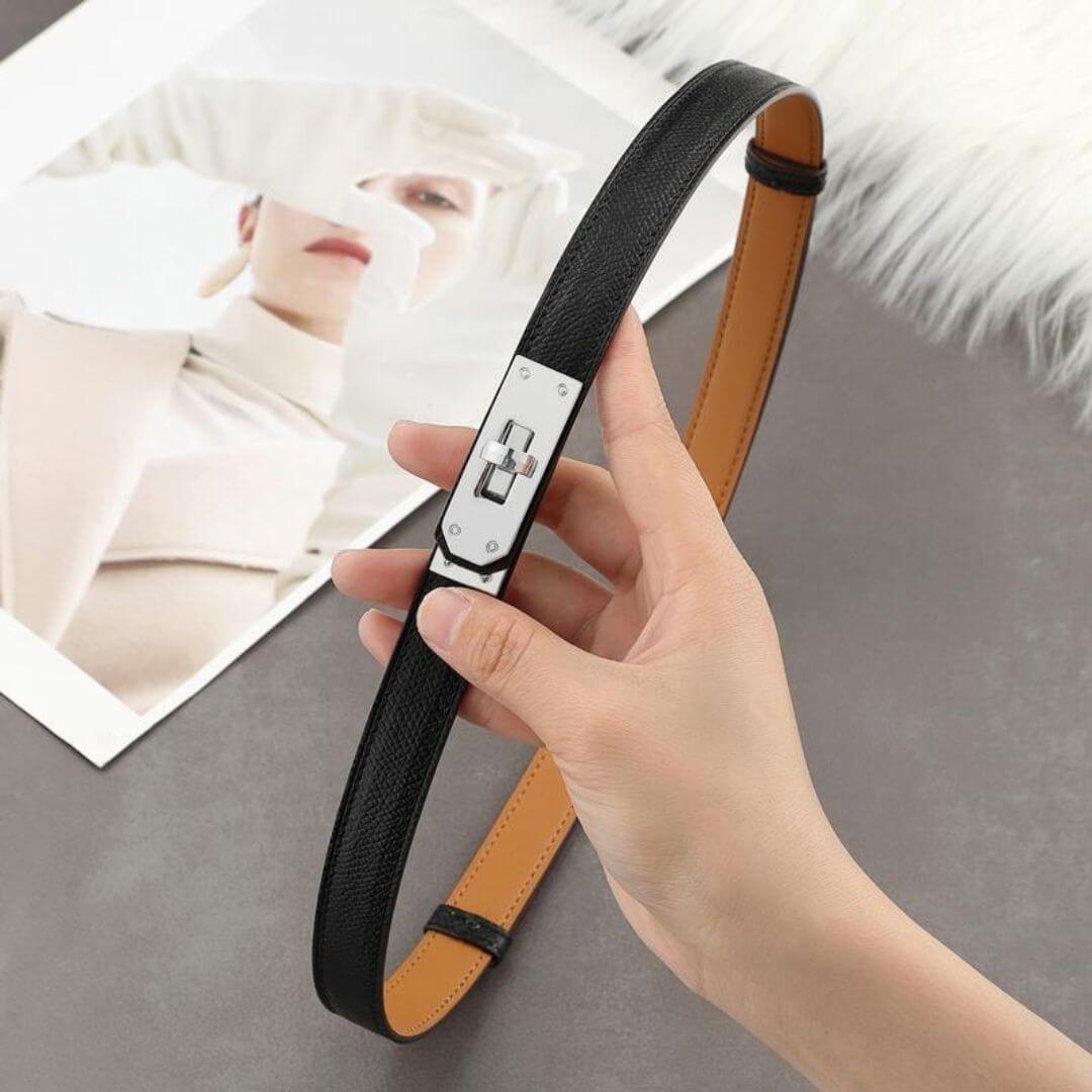 Selena Slim Leather Belt