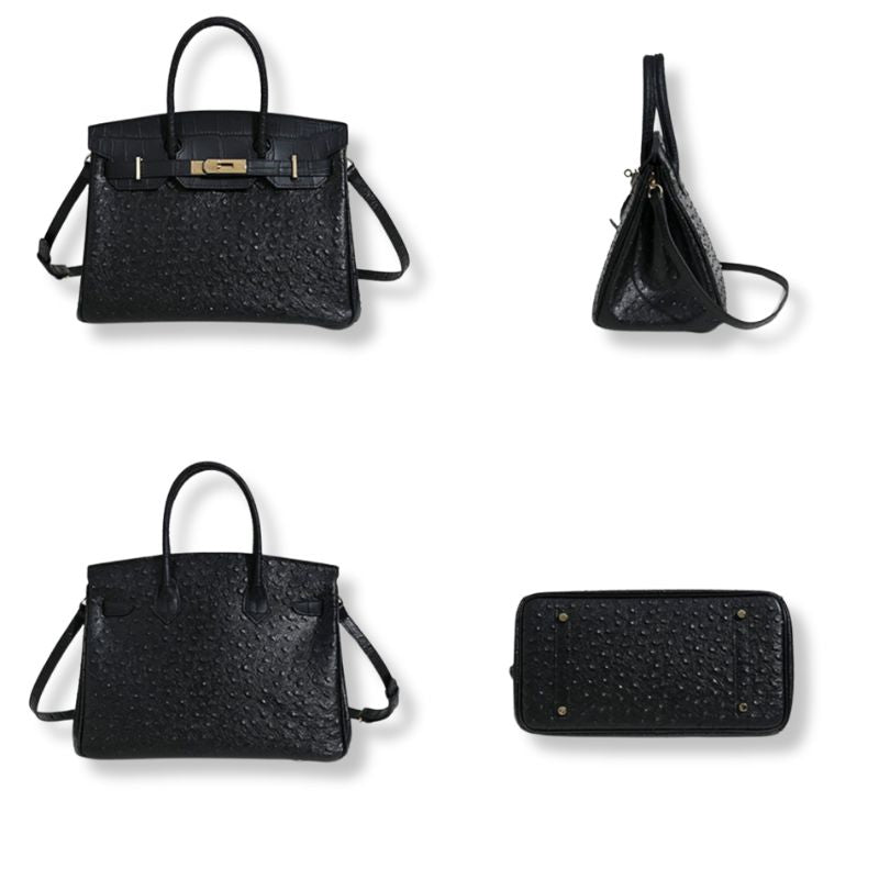 Ava Ostrich Style Handbag