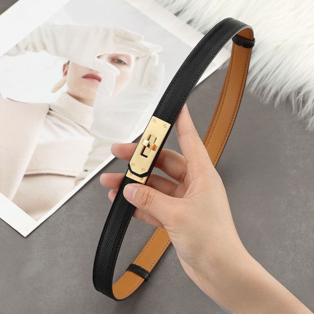 Selena Slim Leather Belt