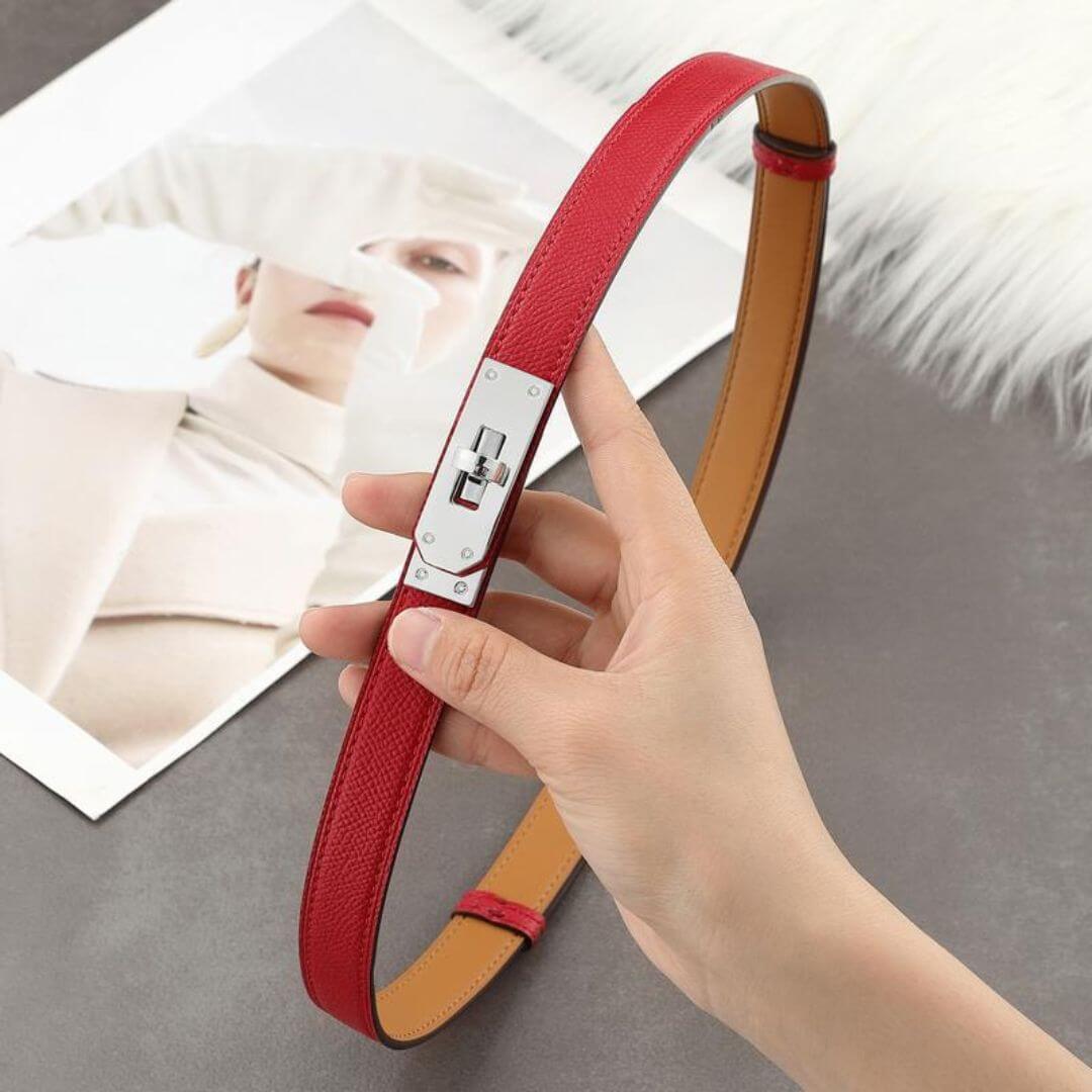 Selena Slim Leather Belt