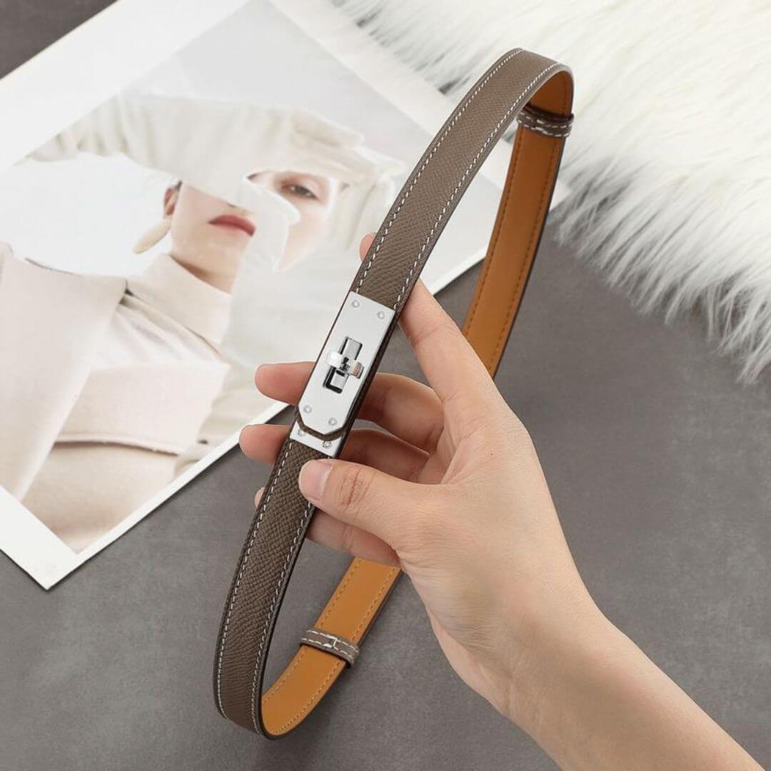 Selena Slim Leather Belt