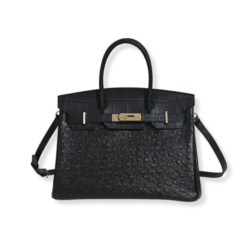 Ava Ostrich Style Handbag