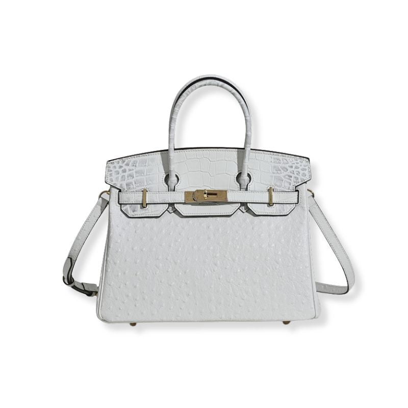 Ava Ostrich Style Handbag