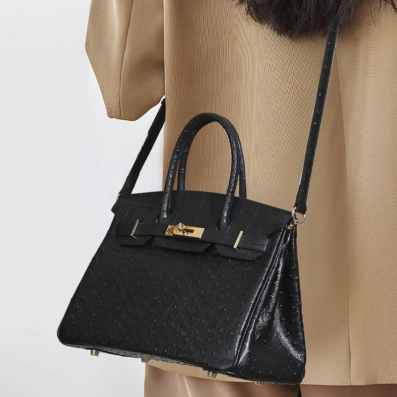 Ava Ostrich Style Handbag