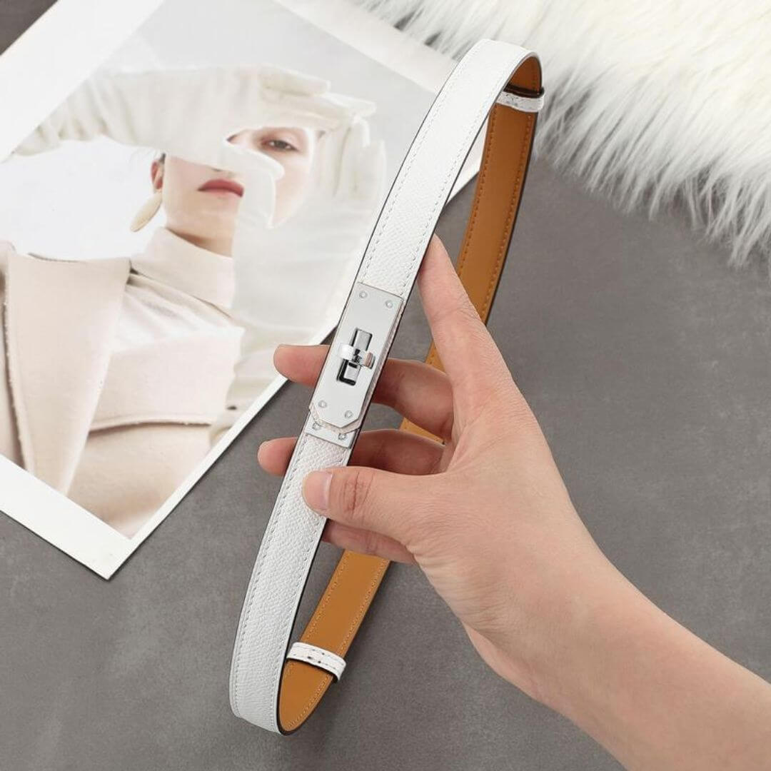 Selena Slim Leather Belt