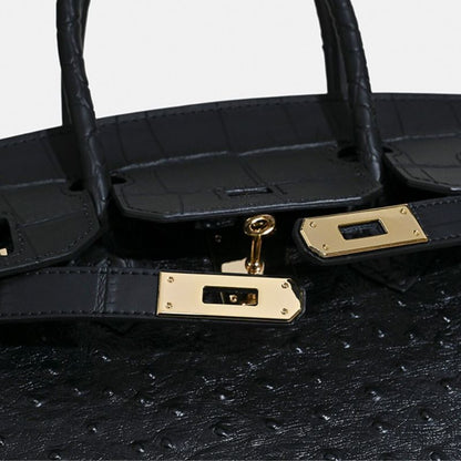 Ava Ostrich Style Handbag