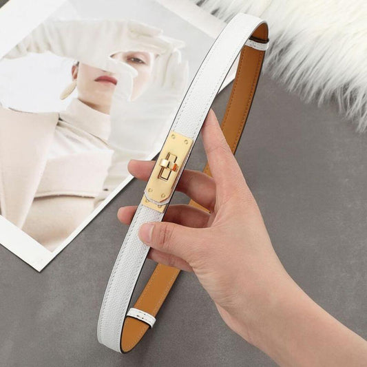 Selena Slim Leather Belt