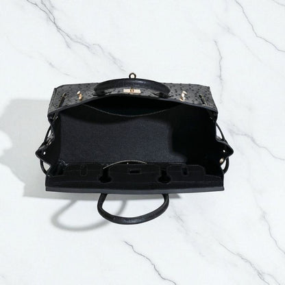Ava Ostrich Style Handbag