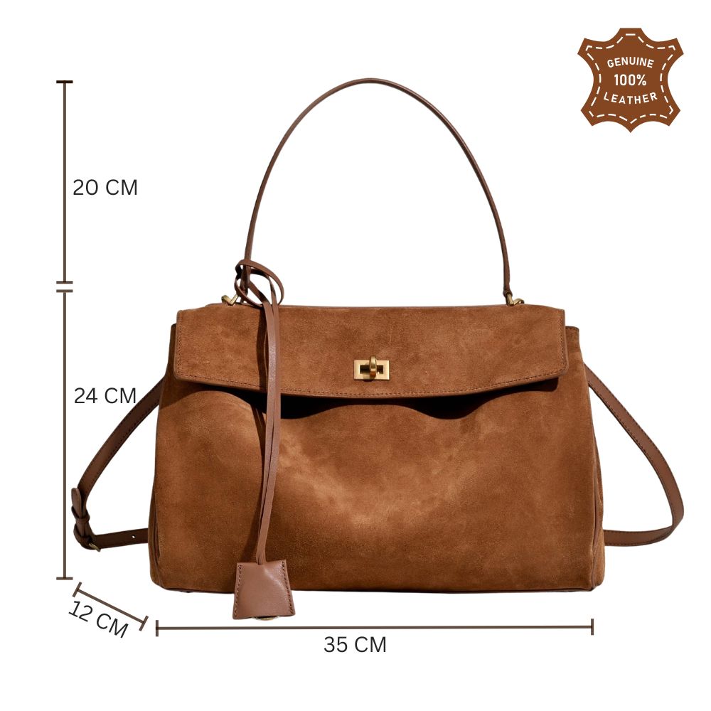 Suede Tote Bag