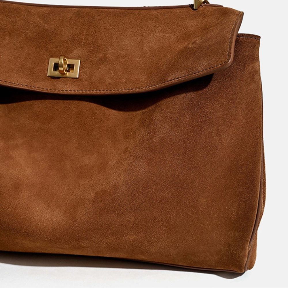 Suede Tote Bag