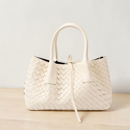 Woven Leather Tote Bag