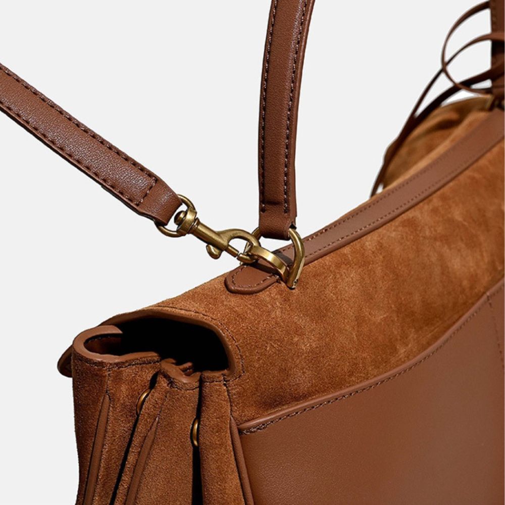 Suede Tote Bag