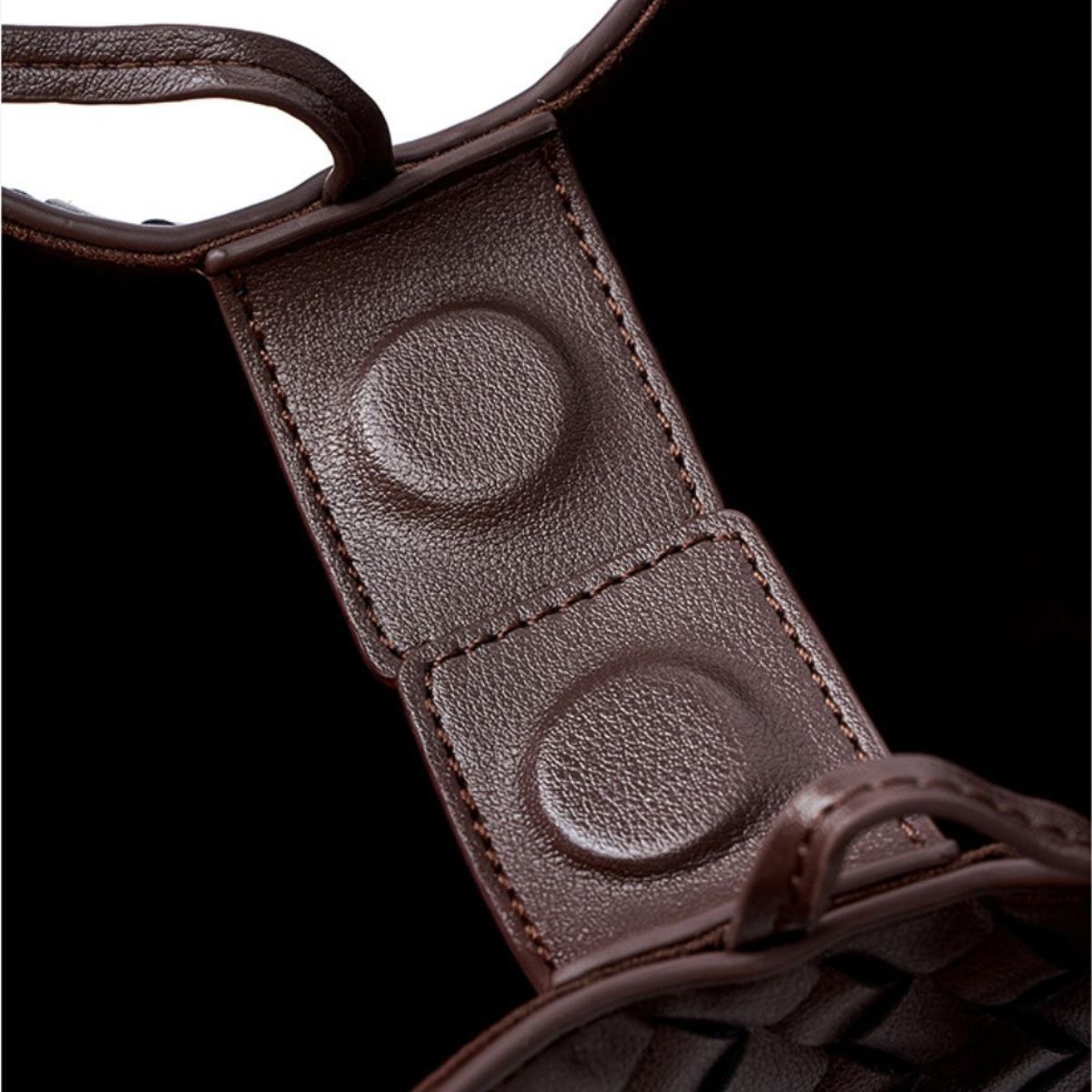 Woven Leather Tote Bag
