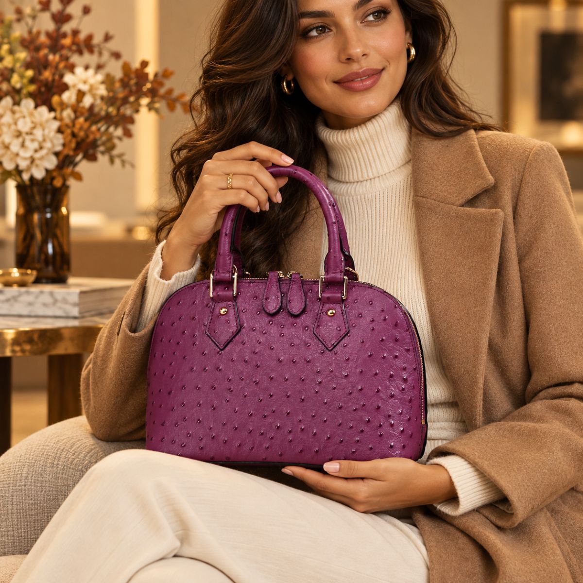 Leather Satchel Bag