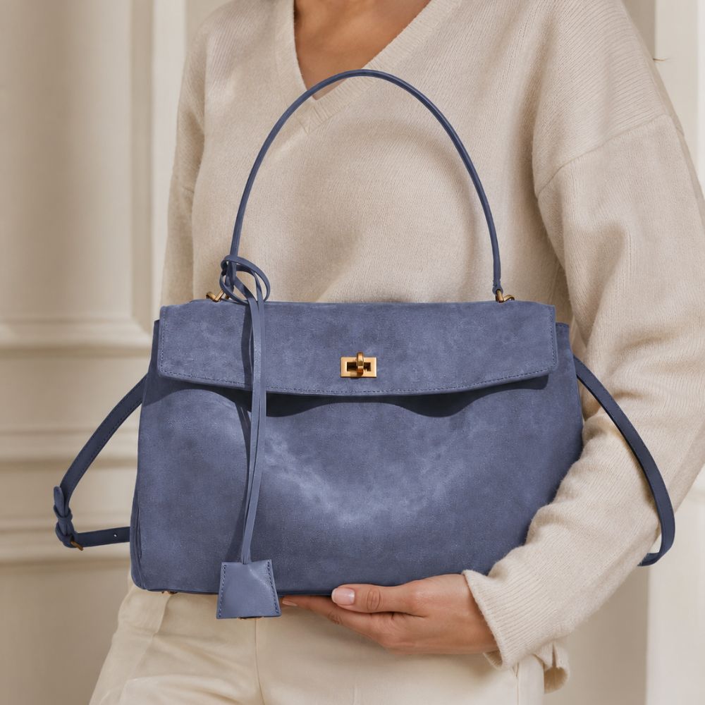 Suede Tote Bag